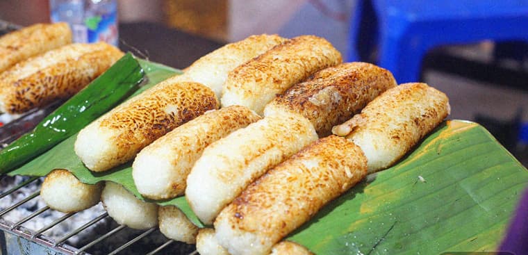 Grilled Banana with Sticky Rice